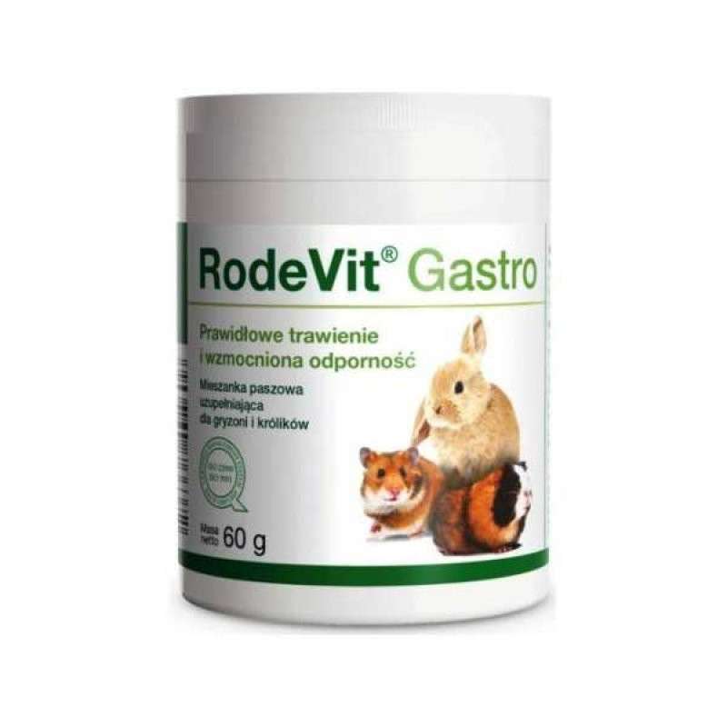 Dolfos (Дольфос) Rodevit Gastro - Дополнительный корм для правильного пищеварения и повышения иммунитета для кроликов и грызунов (60 г) в E-ZOO