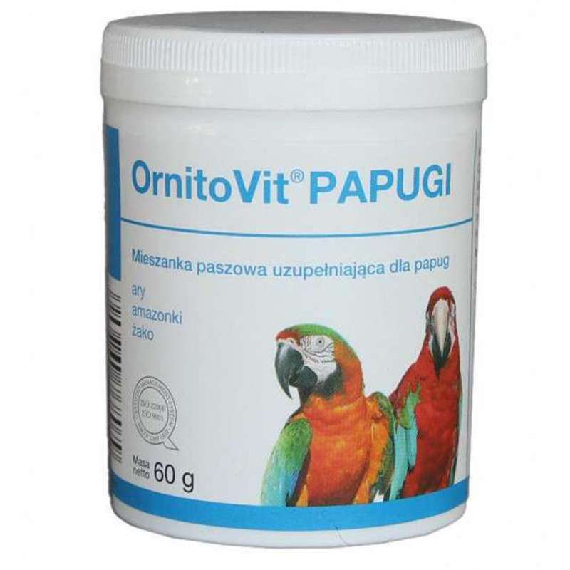 Dolfos (Дольфос) Ornitovit Parrots - Вітамінно-мінеральна добавка для великих папуг (60 г) в E-ZOO
