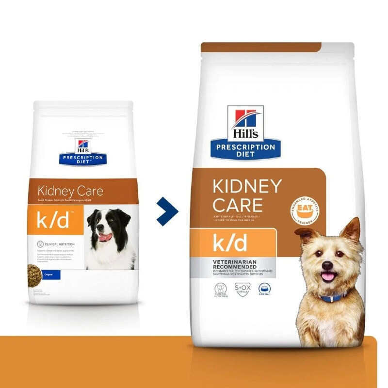 Hill's (Хіллс) Prescription Diet k / d Kidney Care - Корм-дієта для собак при хронічних захворюваннях нирок та серця (12 кг) в E-ZOO
