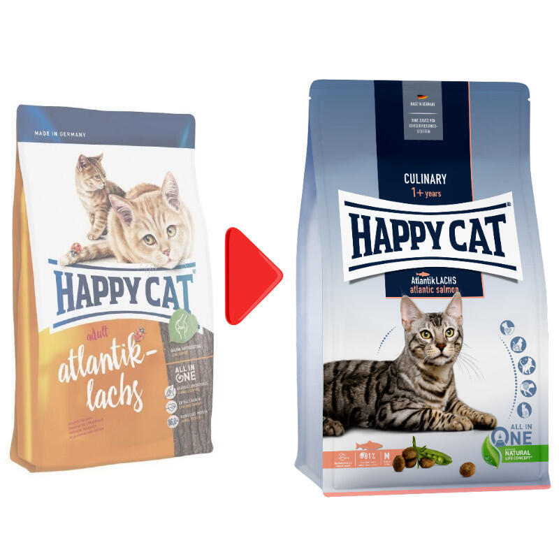Happy Cat (Хеппі Кет) Culinary Adult Atlantik-Lachs - Сухий корм з лососем для дорослих котів (10 кг) в E-ZOO