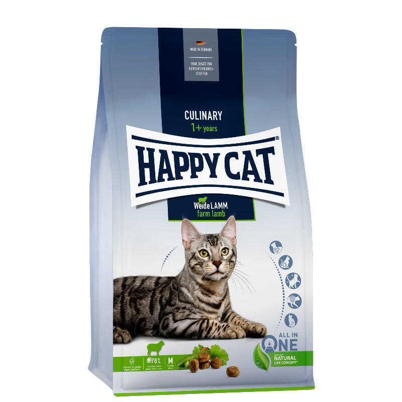 Happy Cat (Хеппи Кэт) Culinary Adult Weide-Lamm - Сухой корм с ягненком для взрослых котов (10 кг) в E-ZOO