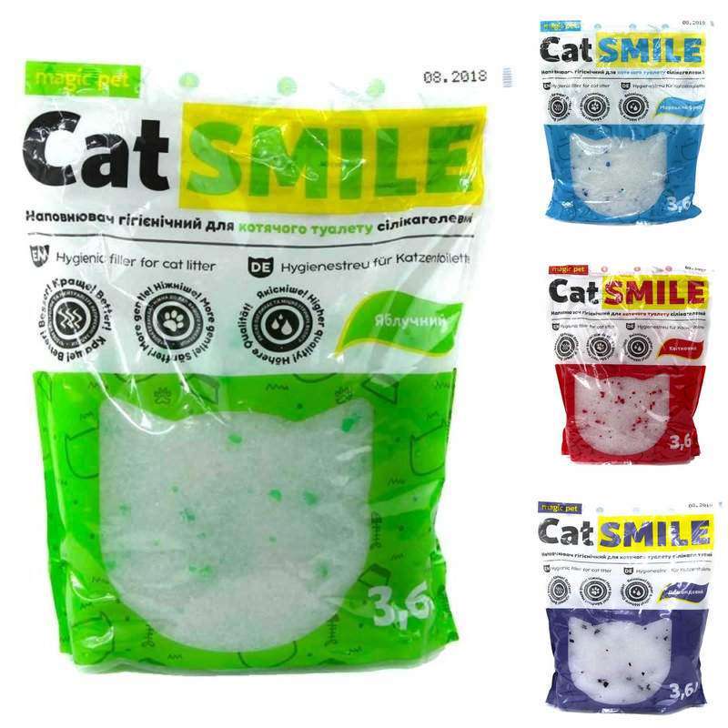 Magic Pet (Меджік Пет) Cat Smile - Наповнювач силікагелевий для котячих туалетів (3,6 л) в E-ZOO