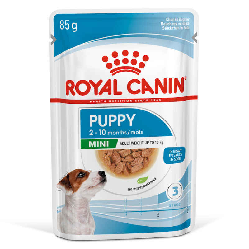 Royal Canin (Роял Канин) Mini Puppy - Консервированный корм для щенков мелких пород (кусочки в соусе) (85 г) в E-ZOO