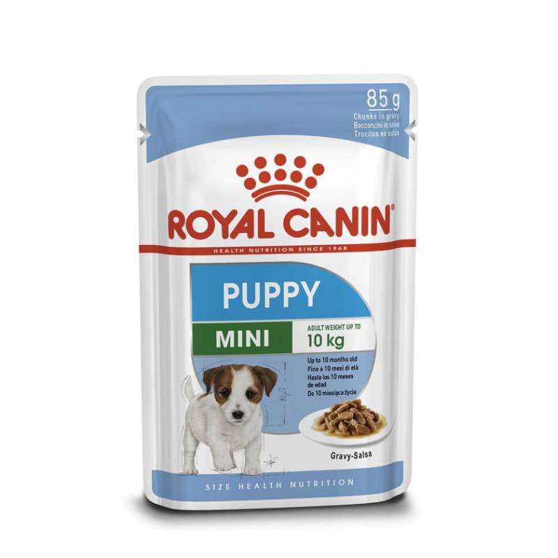Royal Canin (Роял Канин) Mini Puppy - Консервированный корм для щенков мелких пород (кусочки в соусе) (85 г) в E-ZOO