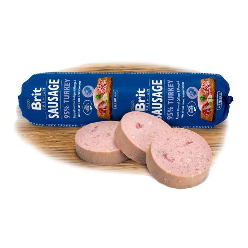 Brit Premium (Брит Премиум) Dog Sausage Turkey - Колбаса с индейкой для собак (800 г) в E-ZOO