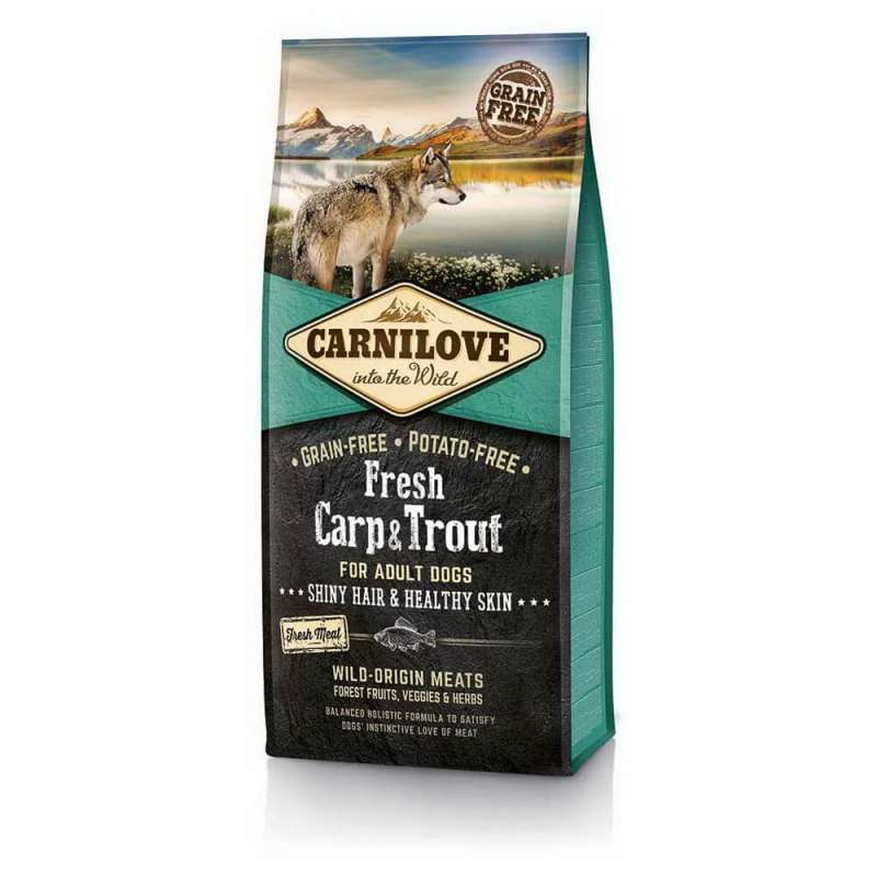 Carnilove (Каринилав) Fresh Carp & Trout for Adult Dog - Беззерновой корм с карпом и форелью для взрослых собак (12 кг) в E-ZOO