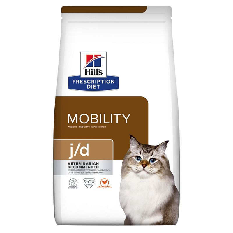 Hill's (Хиллс) Prescription Diet j/d Mobility (Joint Care) - Корм-диета с курицей для кошек склонных к остеоартритам суставов и хрящей (1,5 кг) в E-ZOO