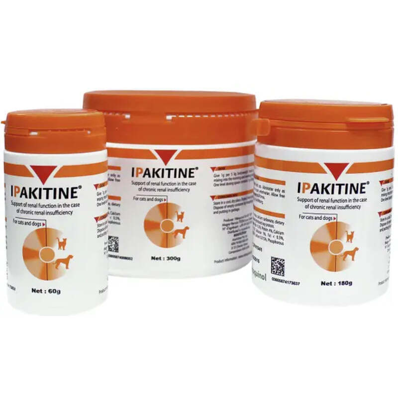 Ipakitine (Іпакітіне) Спеціальна добавка для котів і собак із захворюваннями нирок і сечостатевої системи (60 г) в E-ZOO