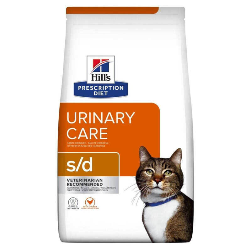 Hill's (Хиллс) Prescription Diet s/d Urinary Care - Корм-диета с курицей для кошек с заболеваниями мочевыводящих путей (1,5 кг) в E-ZOO