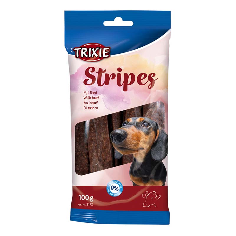 Trixie (Тріксі) Stripes Light - Ласощі-палички з яловичиною для собак (100 г) в E-ZOO
