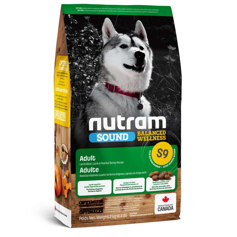 Nutram (Нутрам) S9 Sound Balanced Wellness Lamb Adult Dog - Сухой корм с ягненком для взрослых собак (2 кг) в E-ZOO
