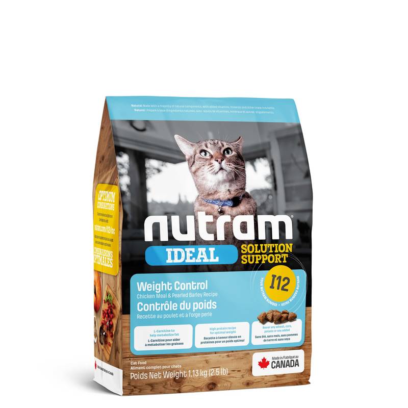 Nutram (Нутрам) I12 Ideal Solution Support Weight Control Cat - Сухой корм с курицей для котов с избыточным весом (1,13 кг) в E-ZOO