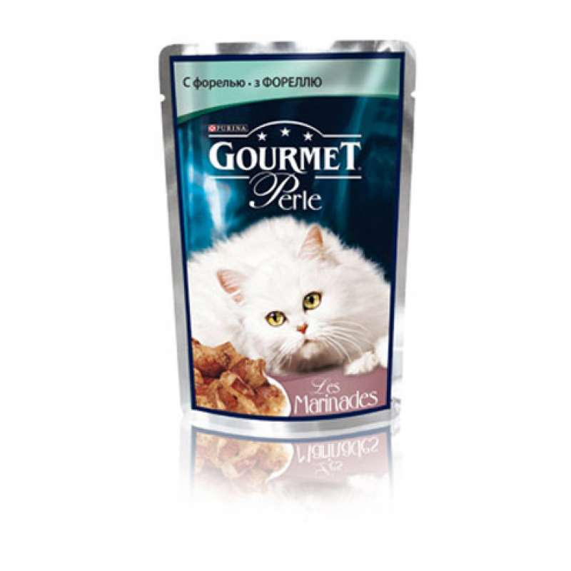 Gourmet (Гурмэ) Perle - Пауч с филе форели в маринаде для кошек (85 г) в E-ZOO