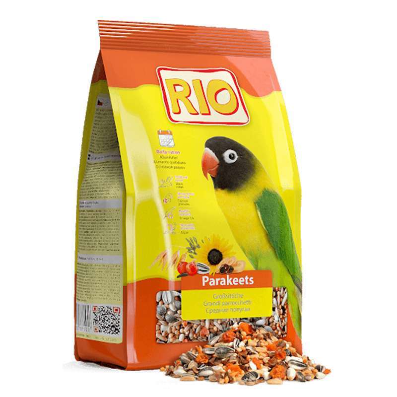 RIO (Ріо) Parakeets - Корм ​​для середніх папуг (основний раціон) (500 г) в E-ZOO