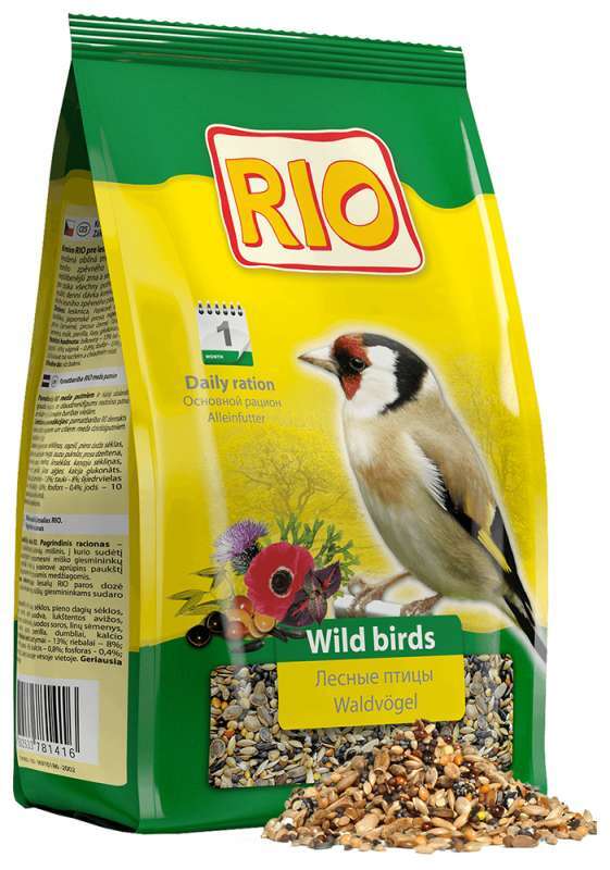 RIO (Рио) Wild Birds - Корм для лесных и певчих птиц (основной рацион) (500 г) в E-ZOO