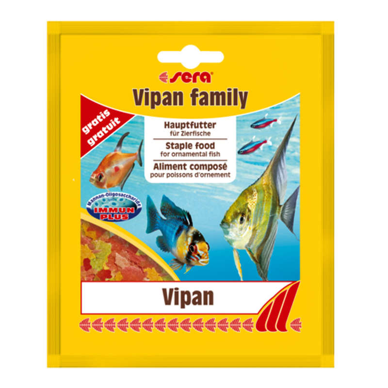 Sera (Сера) Vipan - Корм в пластівцях для всіх видів акваріумних риб (5 г) в E-ZOO