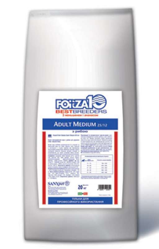 Forza 10 (Форза 10) Adult Medium Fish - Сухой корм для собак средних пород (20 кг) в E-ZOO