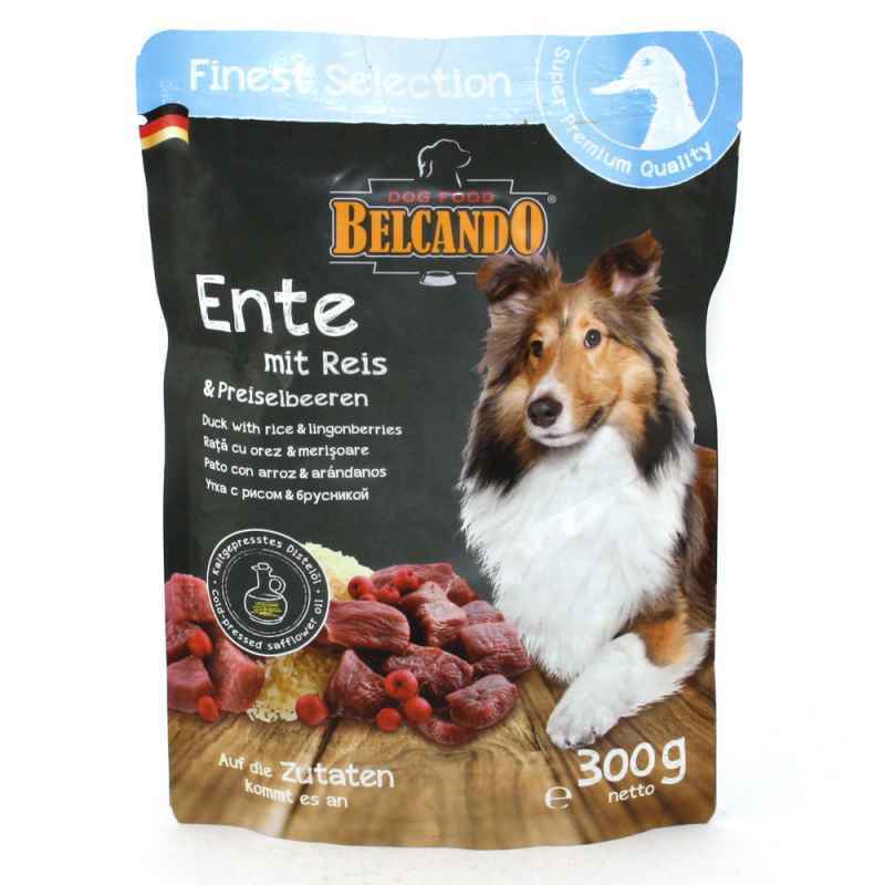 Belcando (Белькандо) Duck rice & lingoberies - Консервований корм з качкою, рисом і брусницею для собак (300 г) в E-ZOO