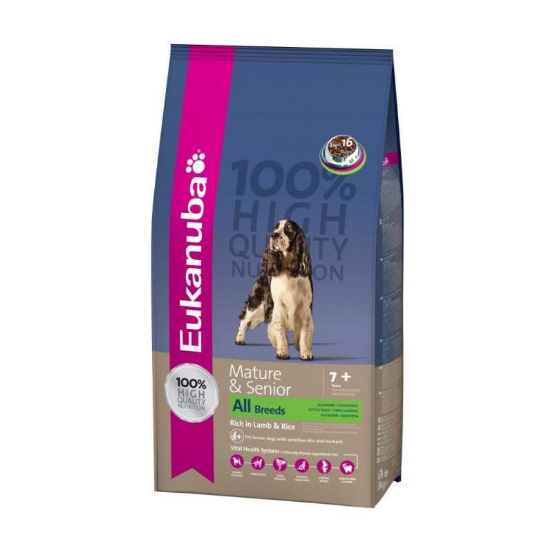 Eukanuba (Еукануба) Mature & Senior All Breed - Сухий корм для літніх і малоактивних собак (12 кг) в E-ZOO