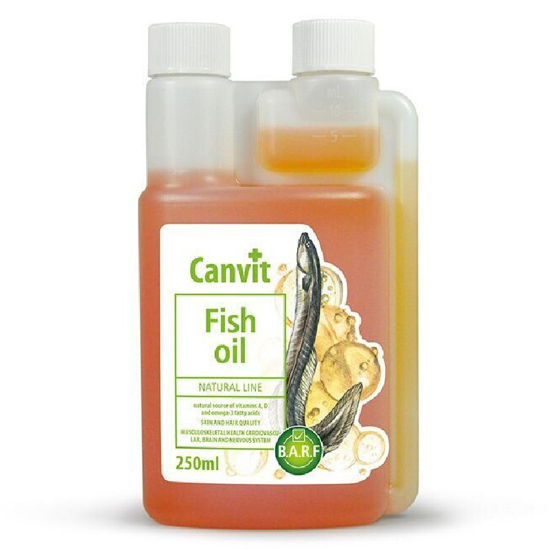 Canvit (Канвит) Fish Oil - Витаминная добавка для собак с рыбьим жиром (масло угря) (250 мл) в E-ZOO