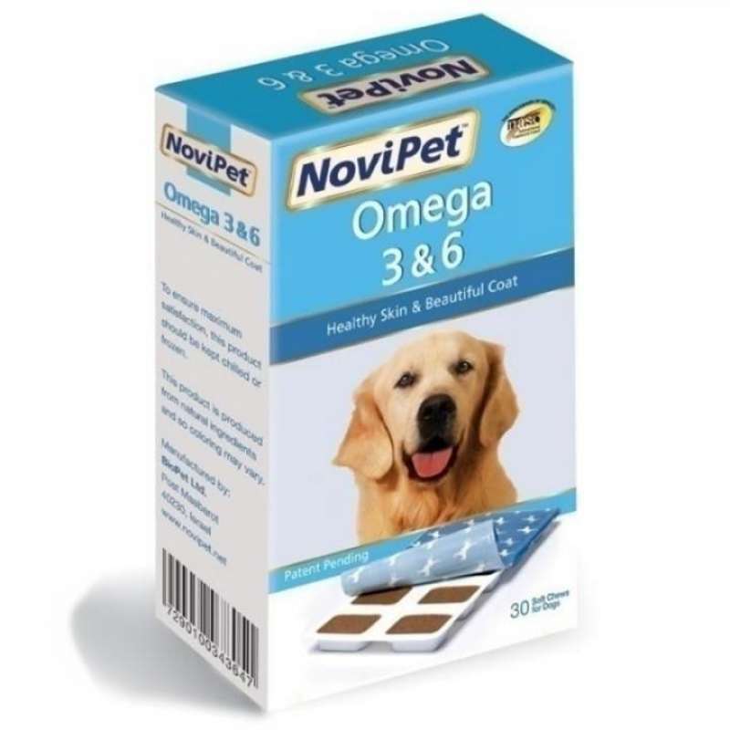 NoviPet (НовіПет) Omega 3 & 6 - Вітамінна добавка для собак (30 шт./уп.) в E-ZOO