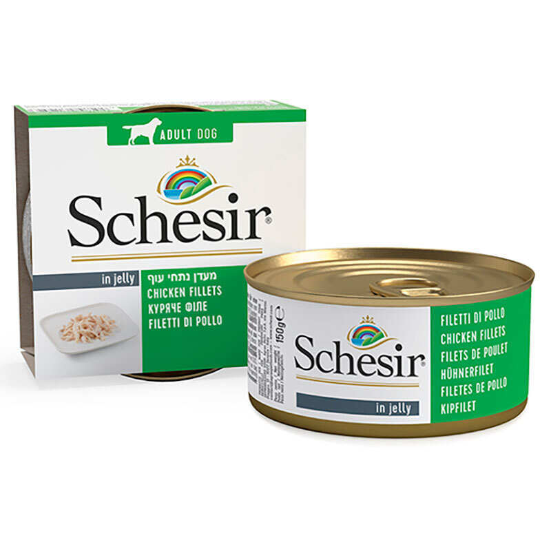 Schesir (Шезір) Chicken Fillet - Консервований корм з курячим філе для дорослих собак (150 г) в E-ZOO