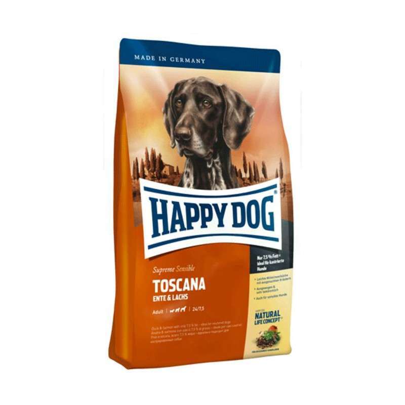 Happy Dog (Хеппи Дог) Supreme Sensible Toscana - Сухой корм для взрослых собак с уткой и лососем (12,5 кг) в E-ZOO