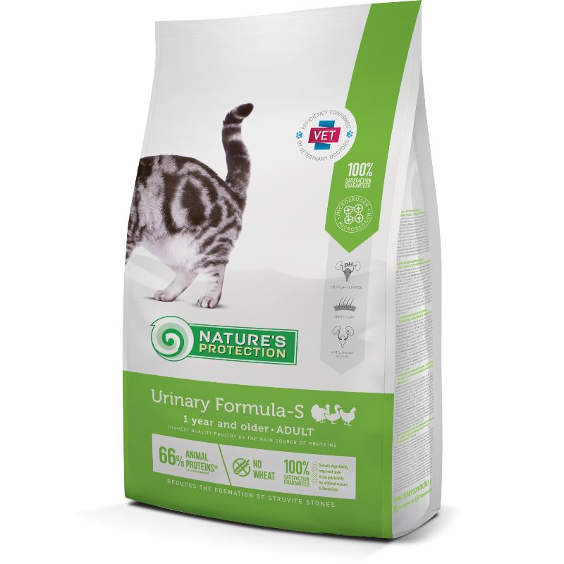 Nature‘s Protection (Нейчерес Протекшн) Urinary Formula-S Adult - Ветеринарная диета с птицей для поддержания здоровья мочеполовой системы котов (400 г) в E-ZOO