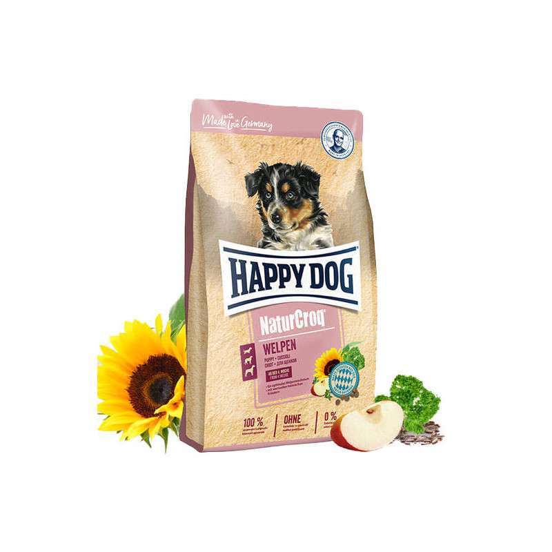 Happy Dog (Хеппи Дог) NaturCroq Puppy - Сухой корм с домашней птицей для щенков (4 кг) в E-ZOO