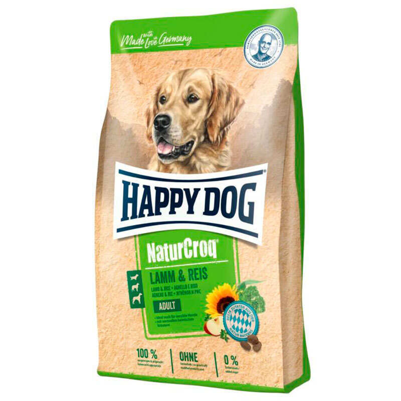Happy Dog (Хеппі Дог) NaturCroq Lamm & Reis - Сухий корм для дорослих собак з ягням і рисом (15 кг) в E-ZOO