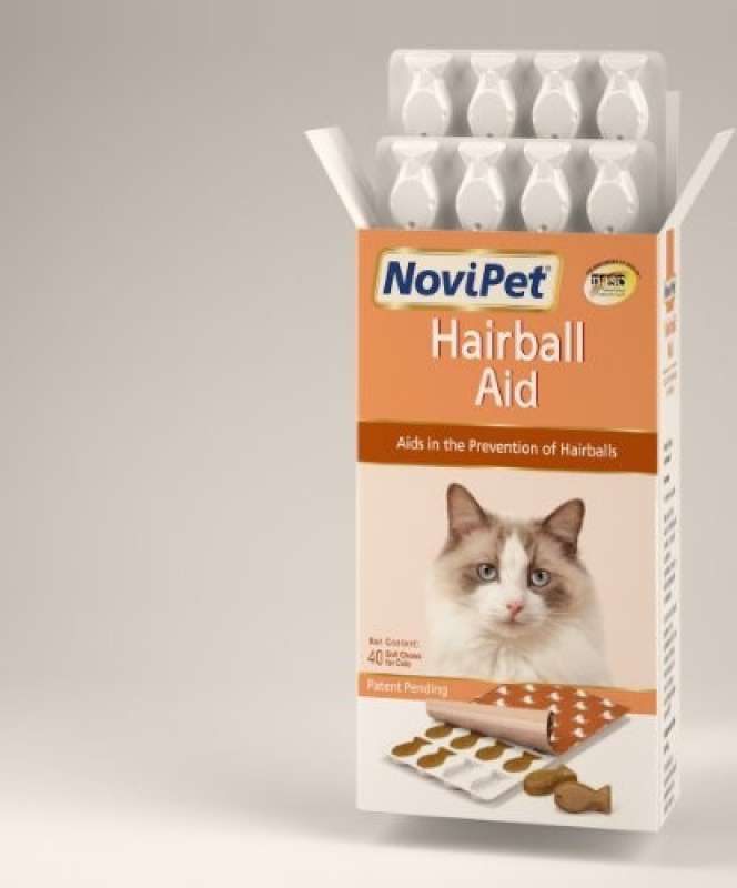 NoviPet (НовиПет) Hairball Aid - Комплекс для контроля выведения шерсти (40 шт./уп.) в E-ZOO