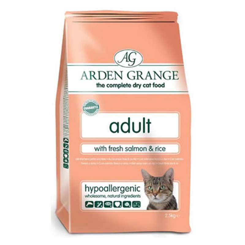 Arden Grange (Арден Грандж) Adult Cat Fresh Salmon & Rice - Сухий корм з лососем і рисом для дорослих (літніх) кішок (500 г) в E-ZOO