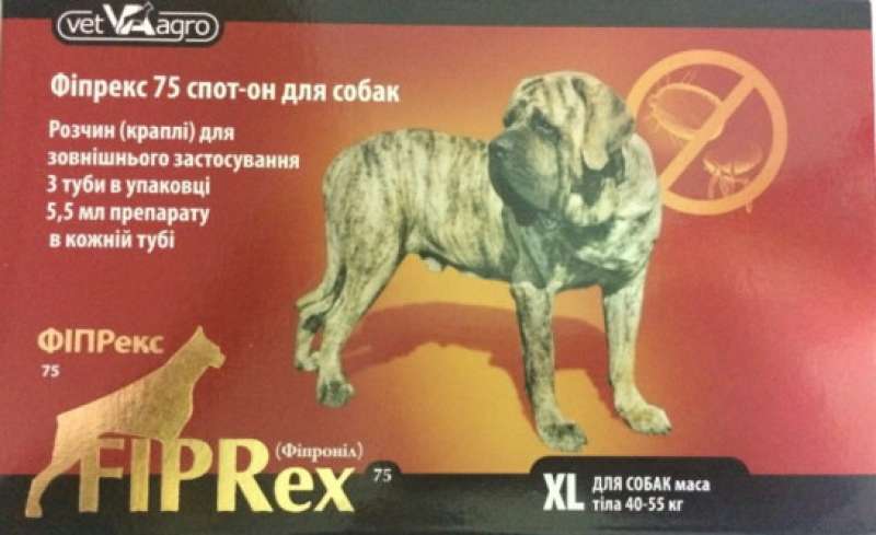 Vet Agro Fiprex (Вет Агро Фипрекс) Капли от блох и клещей для собак (до 10 кг) в E-ZOO