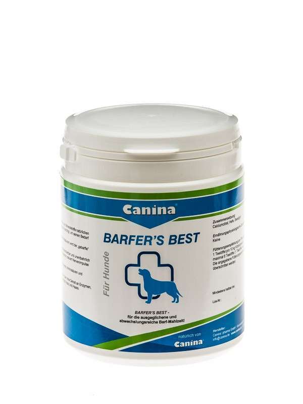 Canina (Каніна) Barfers Best - Вітамінно-мінеральний комплекс для собак при годуванні натуральним кормом (180 г) в E-ZOO