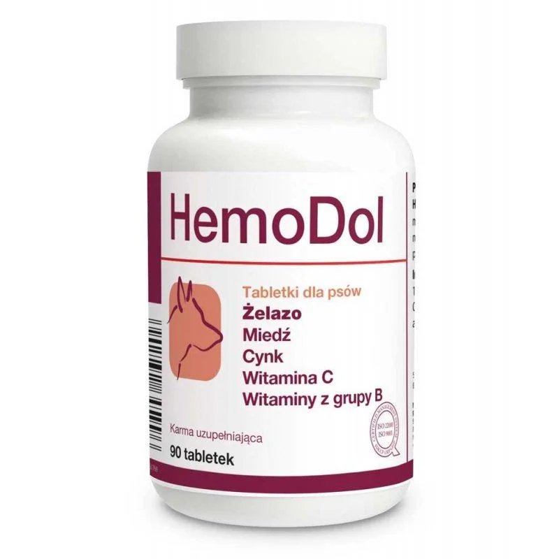 Dolfos (Дольфос) HemoDol - Витаминный комплекс ГемоДол для улучшения процессов кроветворения у собак (90 шт./уп.) в E-ZOO
