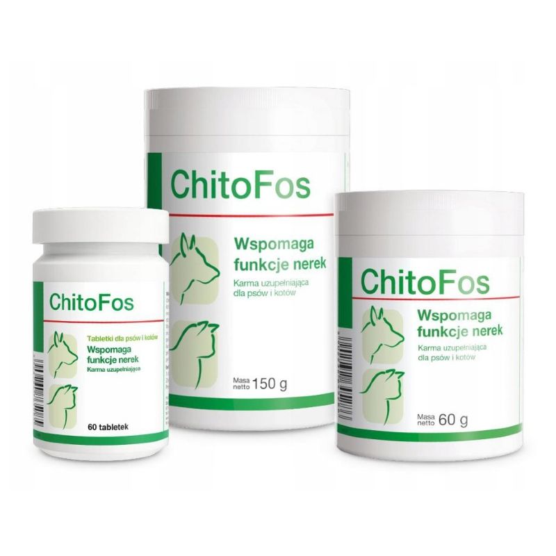Dolfos (Дольфос) ChitoFos - Таблетки Хітофос для підтримки функції нирок у котів і собак (60 шт./уп.) в E-ZOO