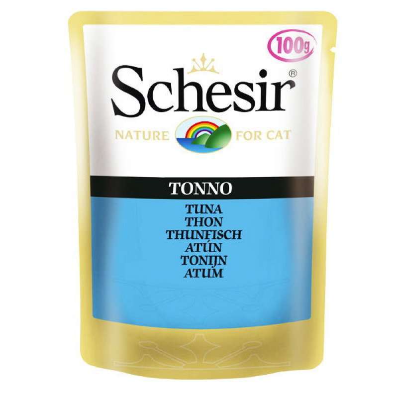 Schesir (Шезир) Tuna - Влажный корм с тунцом для взрослых котов (кусочки в желе) (100 г) в E-ZOO
