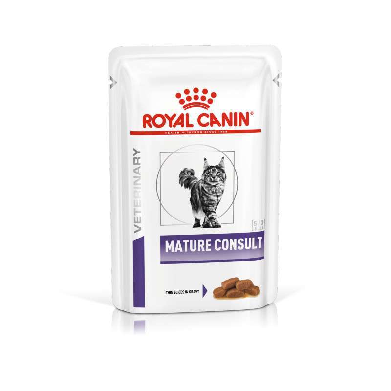 Royal Canin (Роял Канин) Mature Consult - Консервированный корм для котов и кошек старше 7 лет (кусочки в соусе) (100 г) в E-ZOO