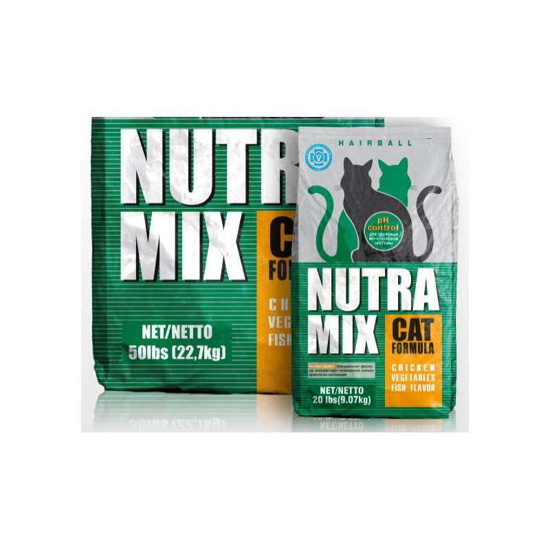 Nutra Mix (Нутра Микс) Hairball Formula - Сухой корм с курятиной, овощами и рыбой для кошек (375 г) в E-ZOO