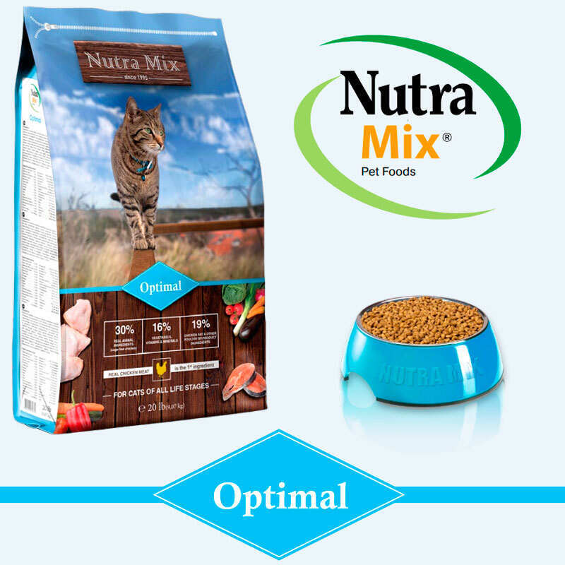 Nutra Mix (Нутра Мікс) Cat Optimal - Сухий корм з птицею та рибою для дорослих котів (9,07 кг) в E-ZOO