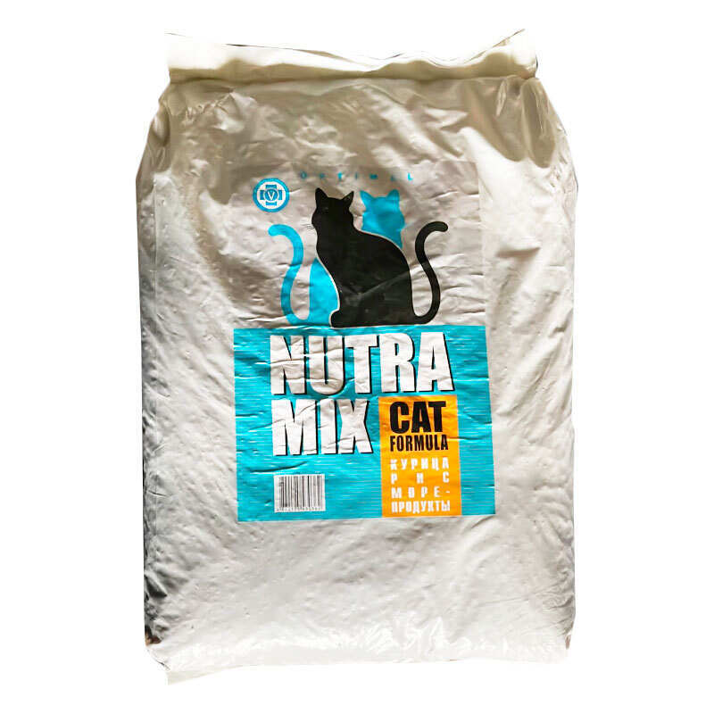 Nutra Mix (Нутра Микс) Cat Optimal - Сухой корм с птицей и рыбой для взрослых кошек (9,07 кг) в E-ZOO