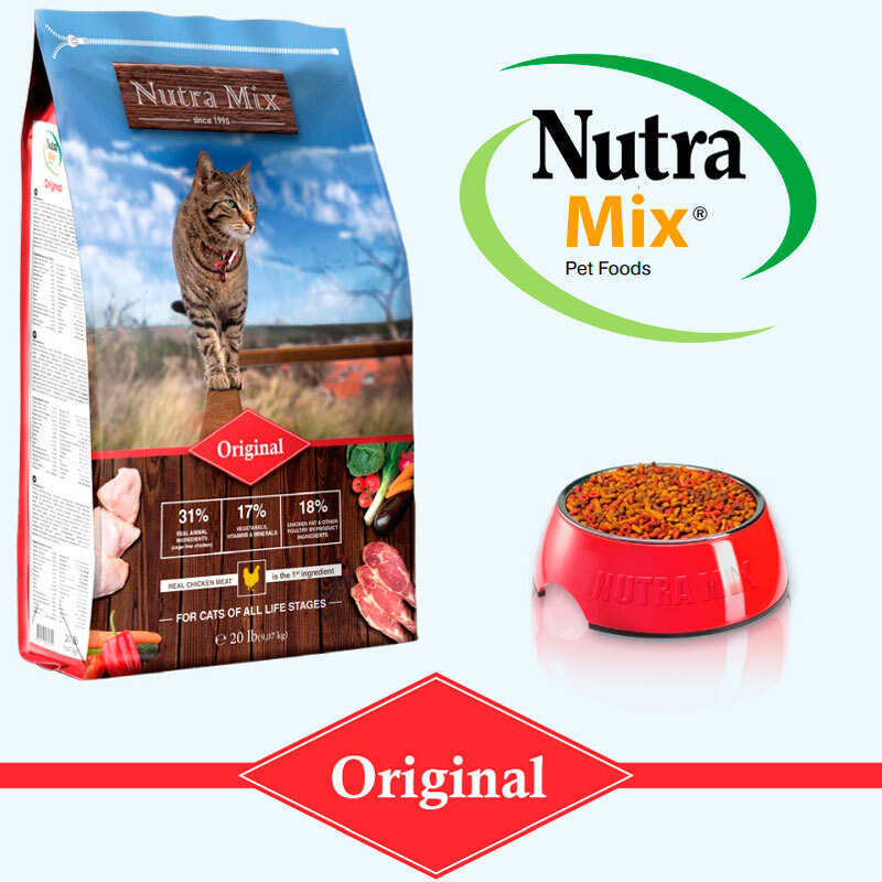 Nutra Mix (Нутра Мікс) Cat Original - Сухий корм с куркою для дорослих котів з нормальним рівнем активності (9,07 кг) в E-ZOO