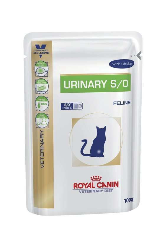 Royal Canin (Роял Канин) Urinary S/O - Консервированный корм для кошек при заболеваниях нижних мочевыводящих путей (кусочки в соусе) (85 г) в E-ZOO