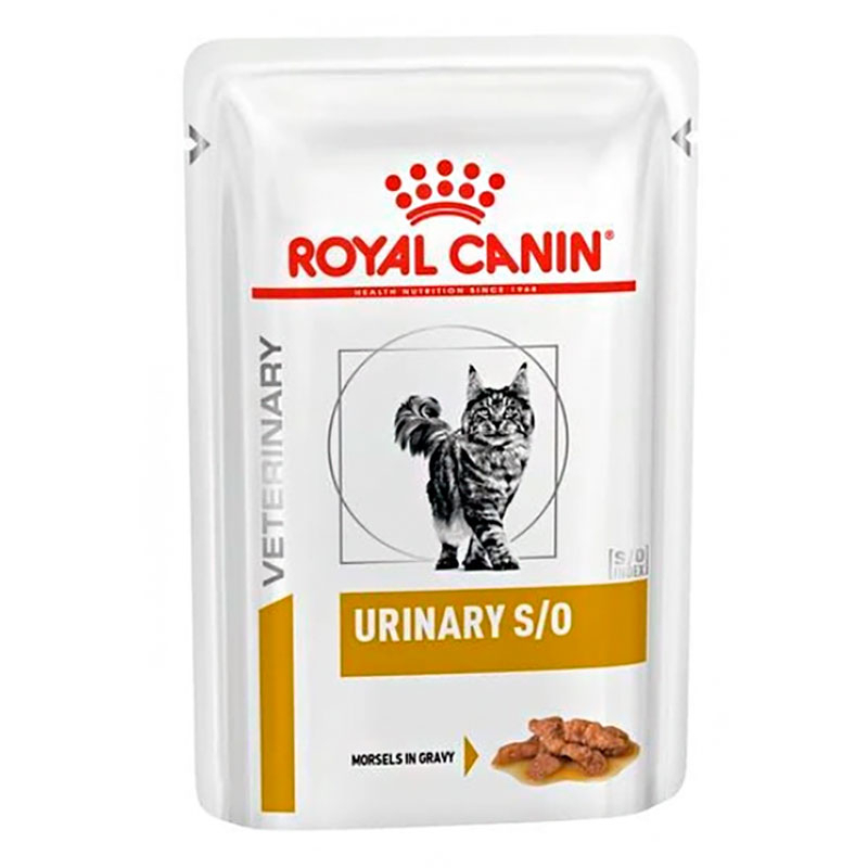 Royal Canin (Роял Канін) Urinary S/O - Консервований корм для котів при захворюваннях нижніх сечовивідних шляхів (шматочки в соусі) (85 г) в E-ZOO