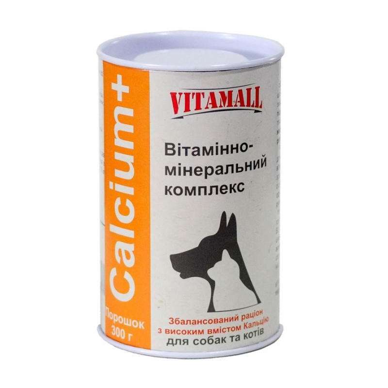 VitamAll (Вітамол) Calcium+ - Вітаміни для собак і котів (300 г) в E-ZOO