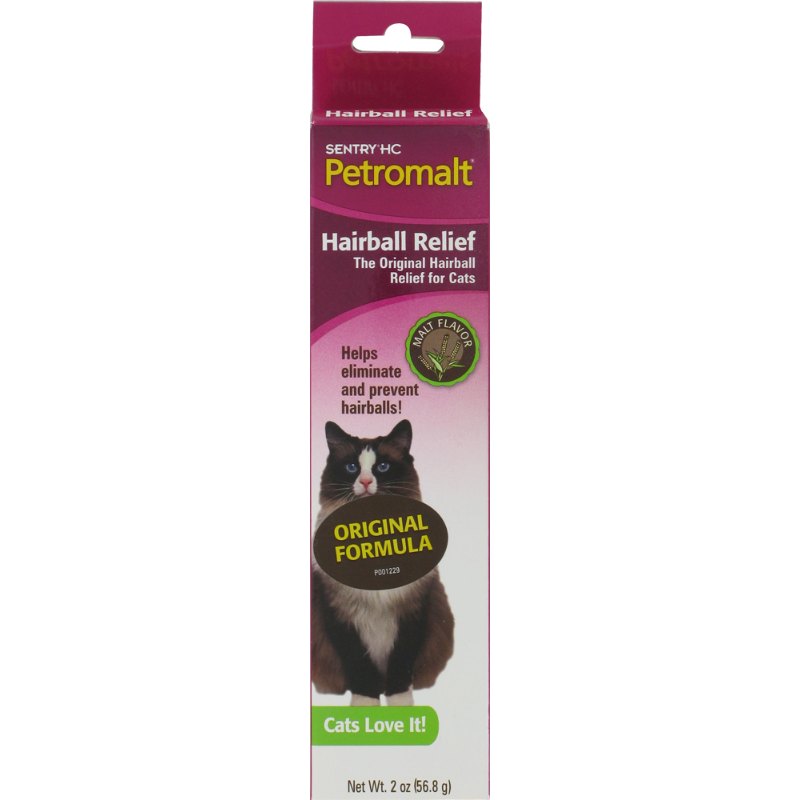 Sentry (Сентрі) Petromalt Hairball Relief - Паста для котів зі смаком солоду, профілактика утворення грудок шерсті в шлунково-кишковому тракті (56 г) в E-ZOO
