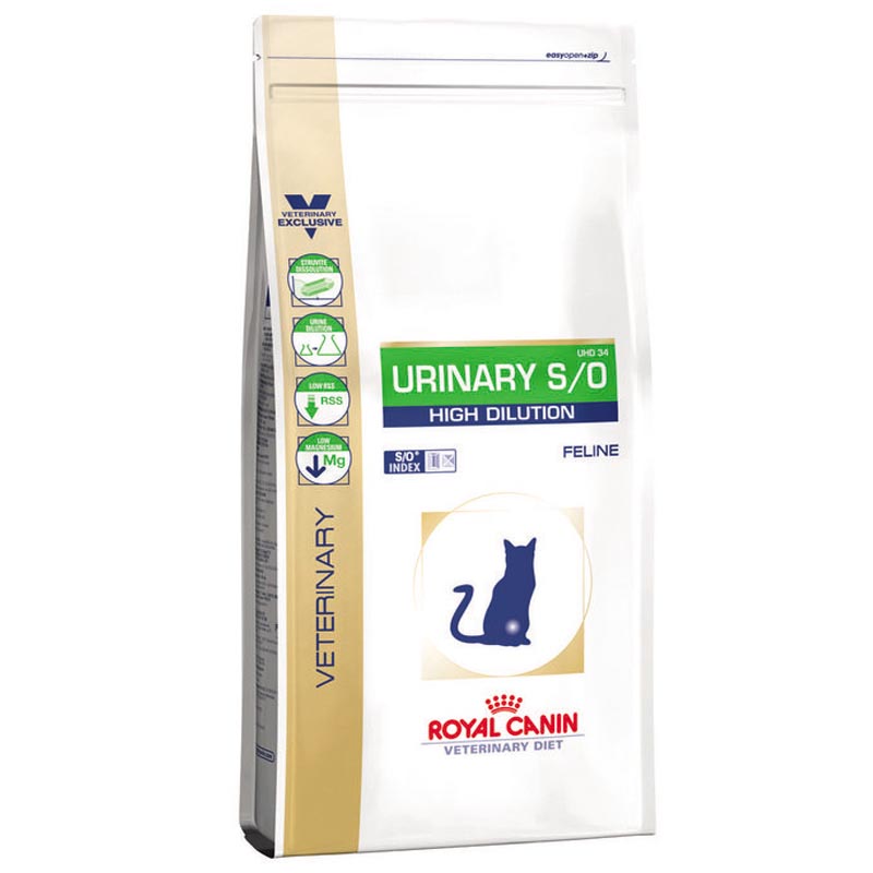 Royal Canin (Роял Канин) Urinary S/O High Dilution UHD34 Feline - Ветеринарная диета для кошек при заболеваниях мочевыделительной системы (1,5 кг) в E-ZOO