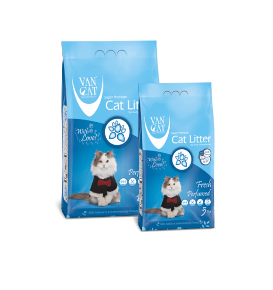 VanCat (ВанКэт) Cat Litter Fresh - Бентонитовый наполнитель для кошачьего туалета с ароматом свежести (10 кг) в E-ZOO