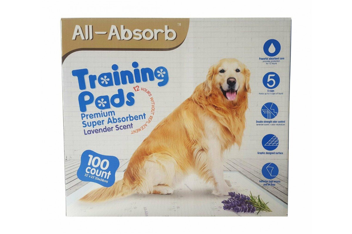 All-Absorb (Ол-Абсорб) Training Pads Premium - Пелюшки тренувальні для собак і цуценят Преміум (58х56 см) (58х56 см / 100 шт.) в E-ZOO
