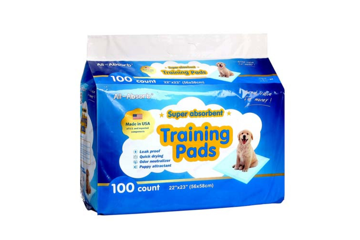 All-Absorb (Ол-Абсорб) Training Pads Regular - Пелюшки тренувальні для собак і цуценят середніх порід (58х56 см) (58х56 см / 100 шт.) в E-ZOO